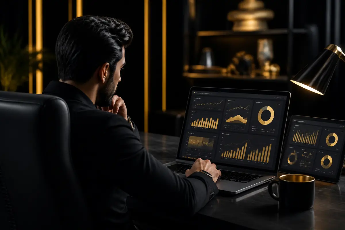 Creator reviewing audience and revenue analytics in the Data Lab