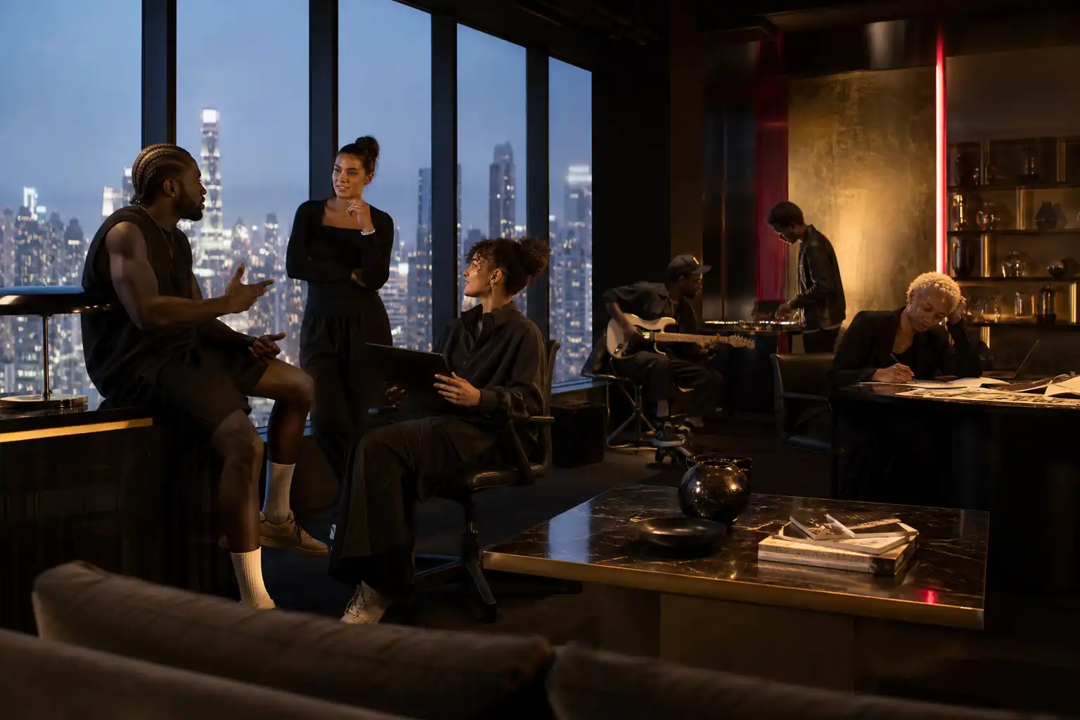 Shilohs Group talent and agency team in a premium collaborative setting